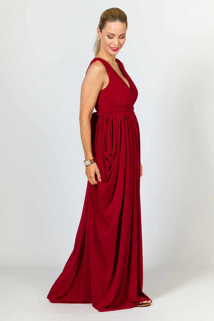 Aphrodite Maxi Dress - Sangria