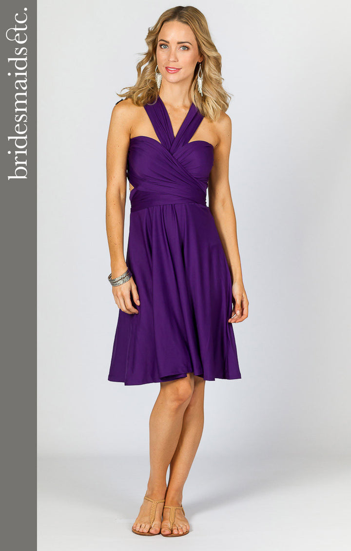 Bridesmaids Etc. Multi Way Wrap Midi - Purple