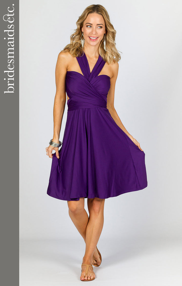 Bridesmaids Etc. Multi Way Wrap Midi - Purple