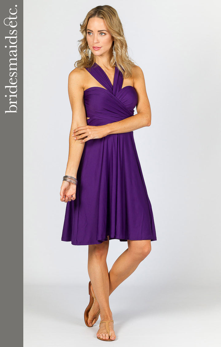 Bridesmaids Etc. Multi Way Wrap Midi - Purple