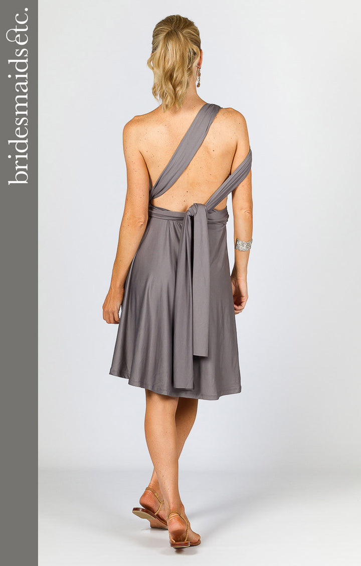 Bridesmaids Etc. Multi Way Wrap Midi - Pewter