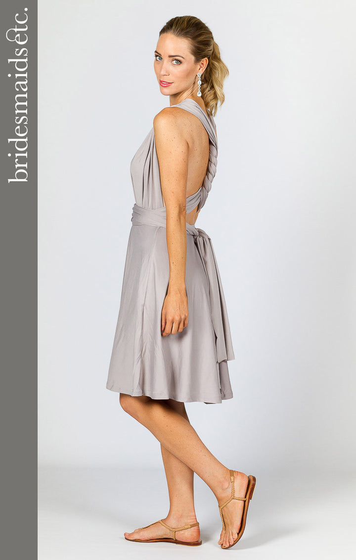 Bridesmaids Etc. Multi Way Wrap Midi - Silver