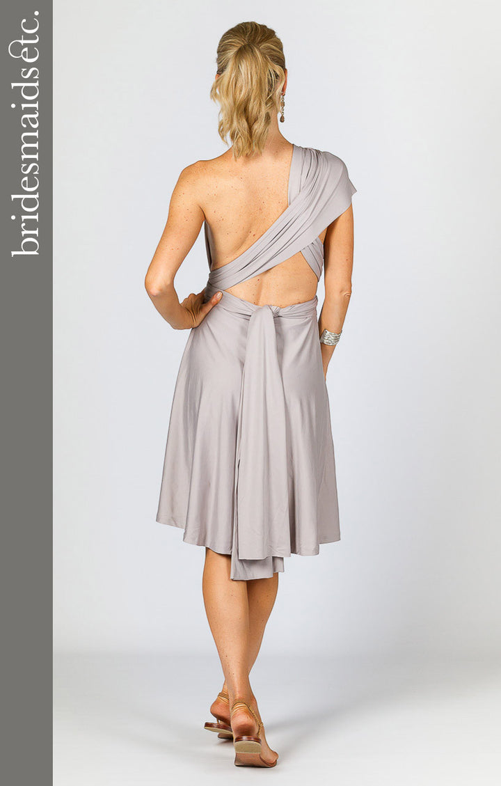 Bridesmaids Etc. Multi Way Wrap Midi - Silver