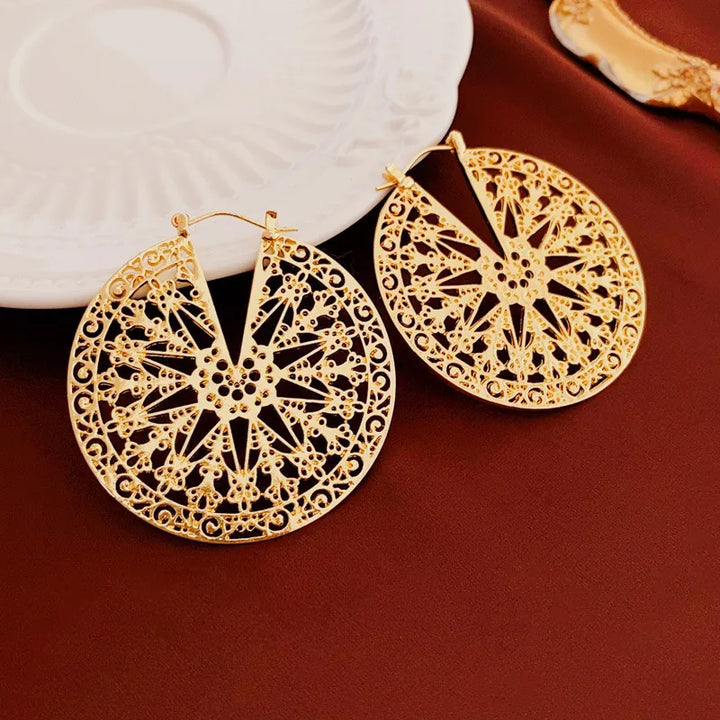 Vintage Style Gold Earrings