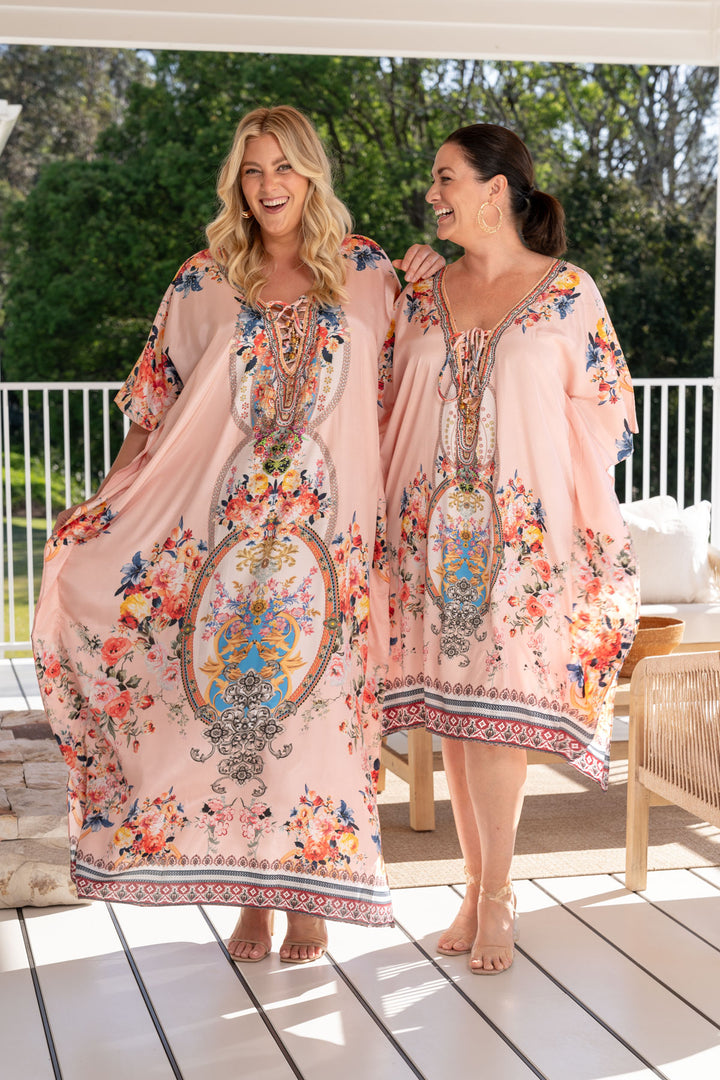 Lola Embellished Kaftan - Knee Length