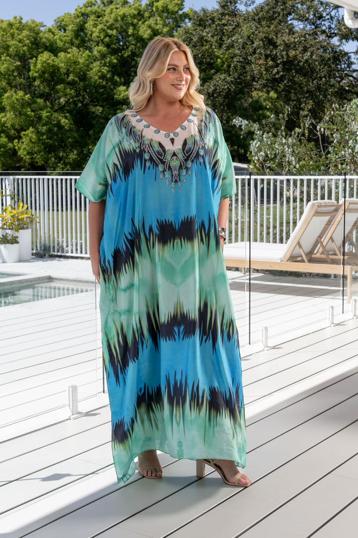 Sarita Embellished Kaftan - Long