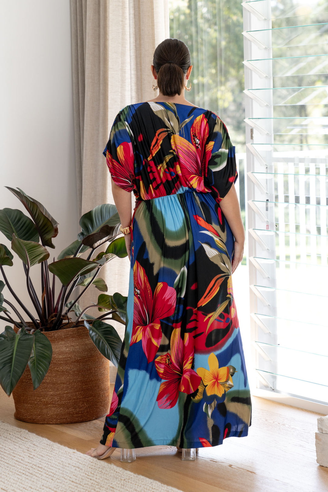 Elsa Maxi Dress - Blue Hibiscus