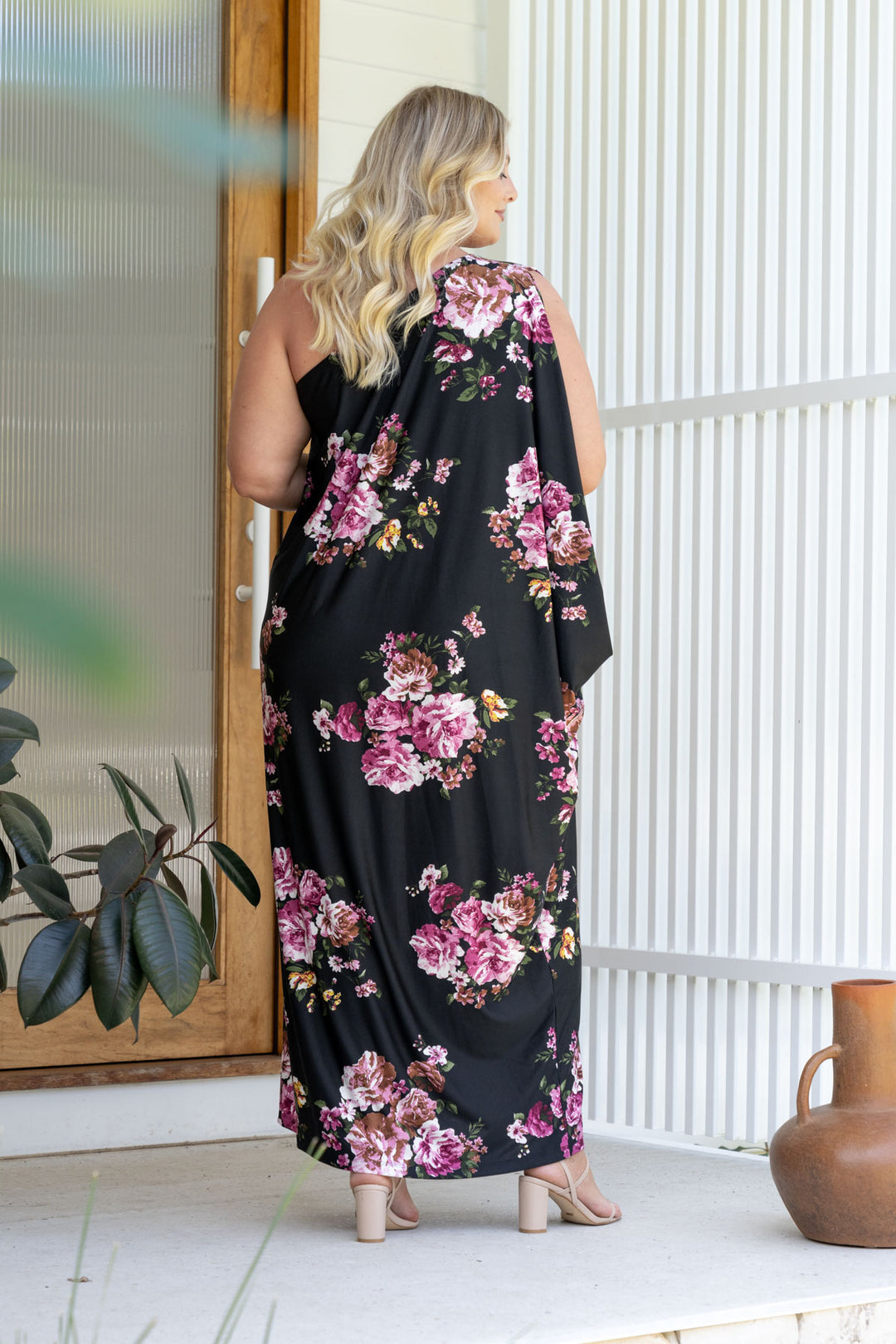 Freya Maxi Dress - Black Floral