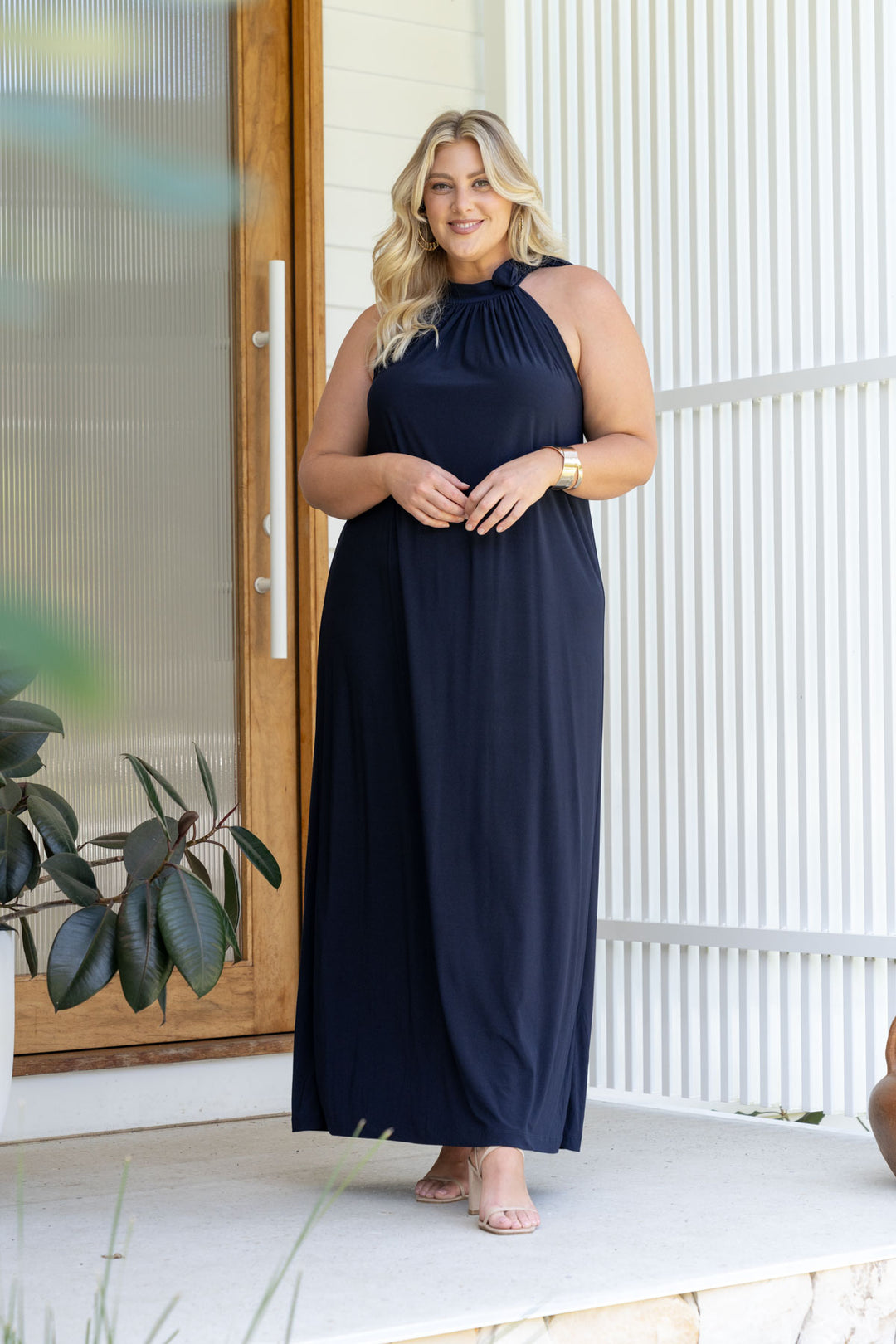 Athena Maxi Dress - Navy