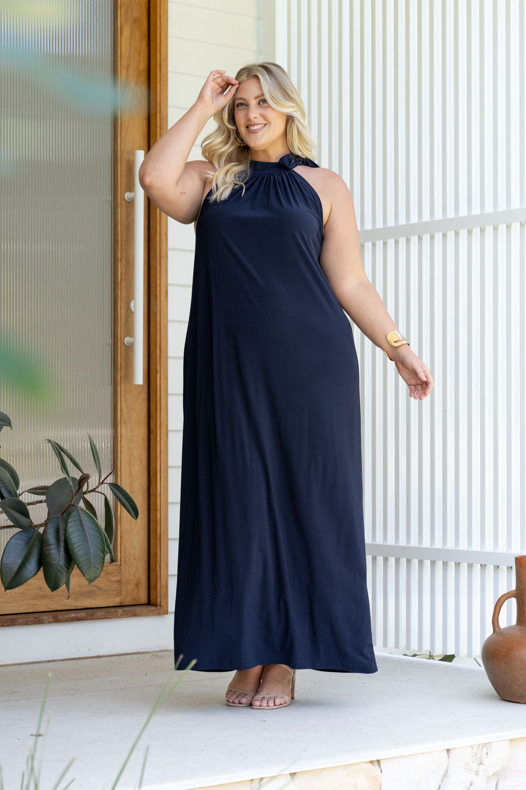 Athena Maxi Dress - Navy