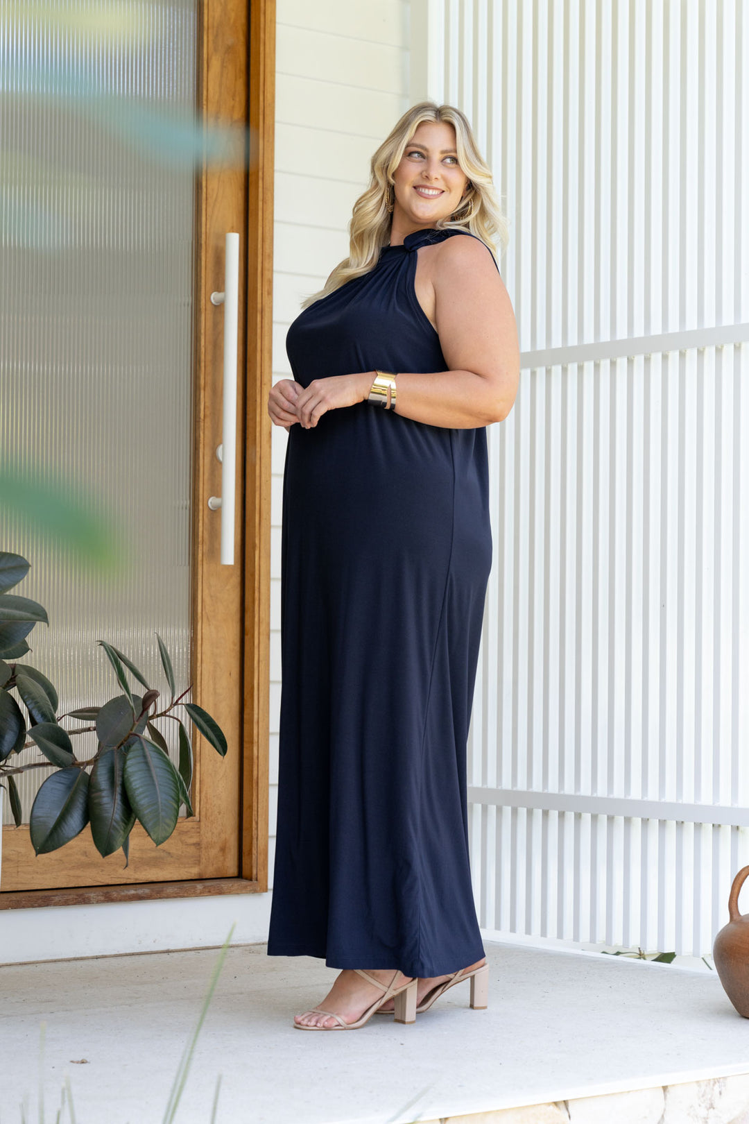 Athena Maxi Dress - Navy