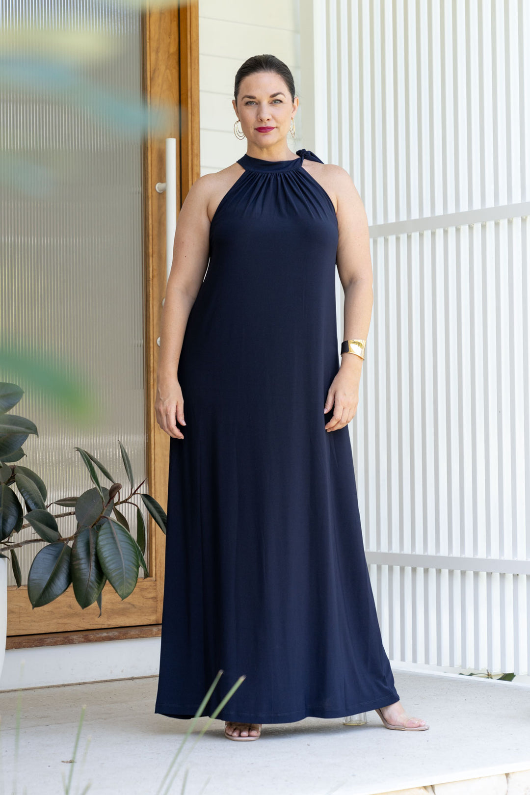 Athena Maxi Dress - Navy