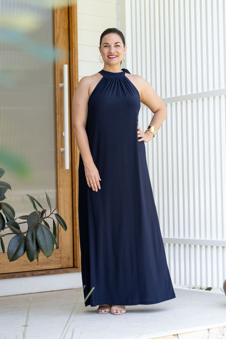 Athena Maxi Dress - Navy