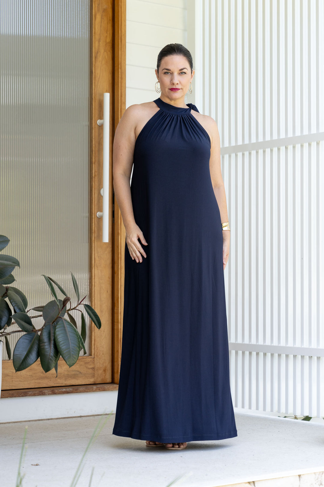 Athena Maxi Dress - Navy