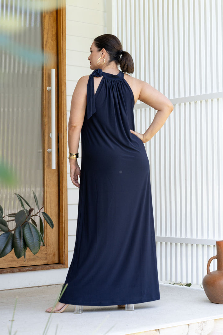 Athena Maxi Dress - Navy