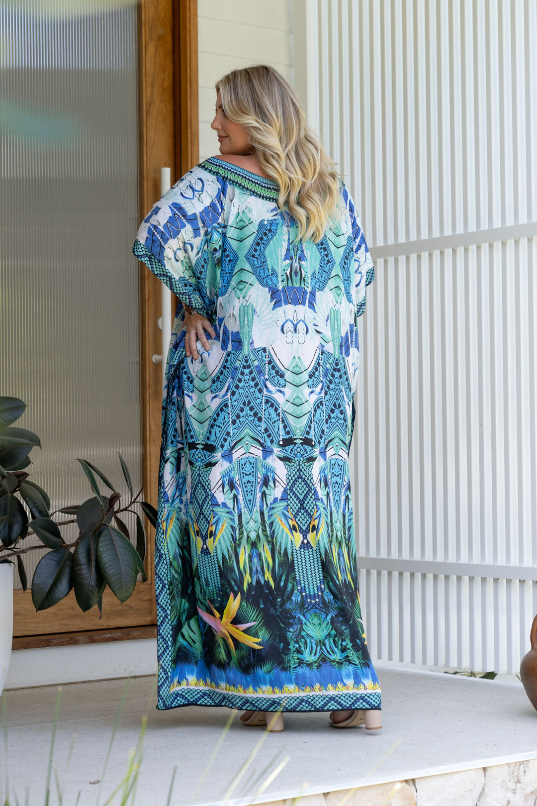 Nova Embellished Kaftan - Long