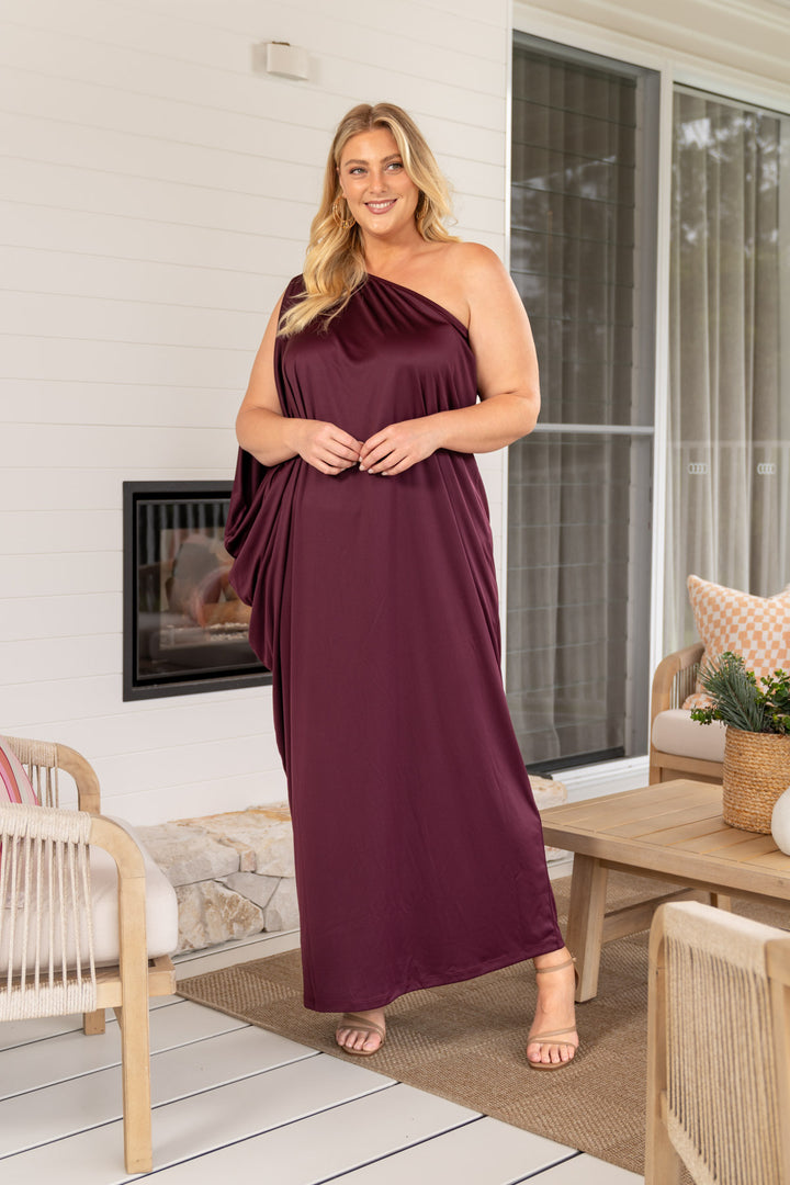 Freya Maxi Dress - Mulberry