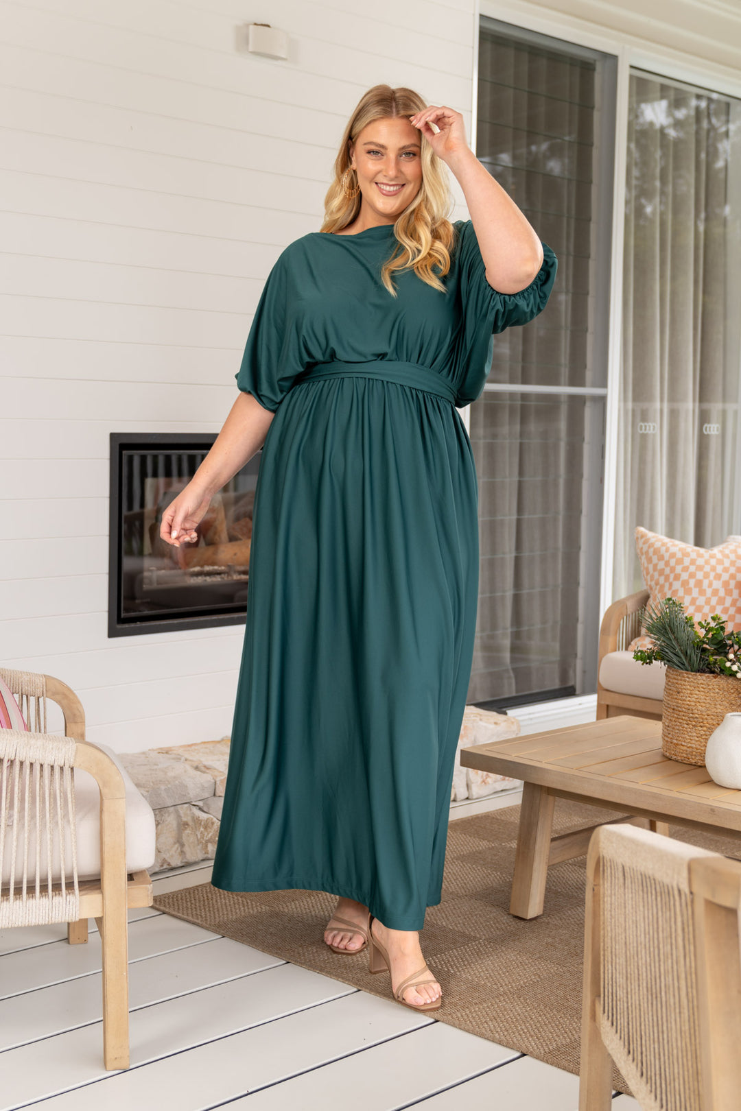 Cora Maxi Dress - Emerald