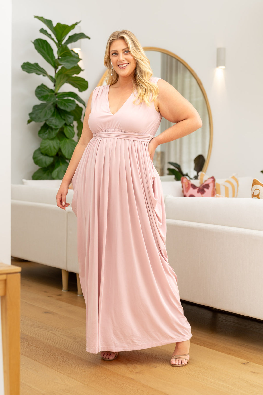 Aphrodite Maxi Dress - Baby Pink