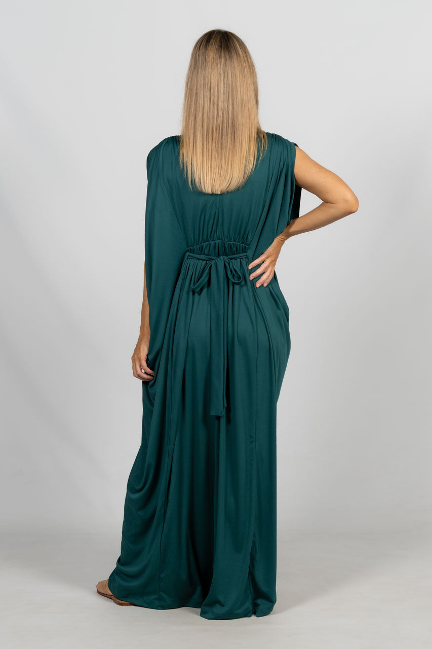 Kaftan Style Maxi Dress - Emerald