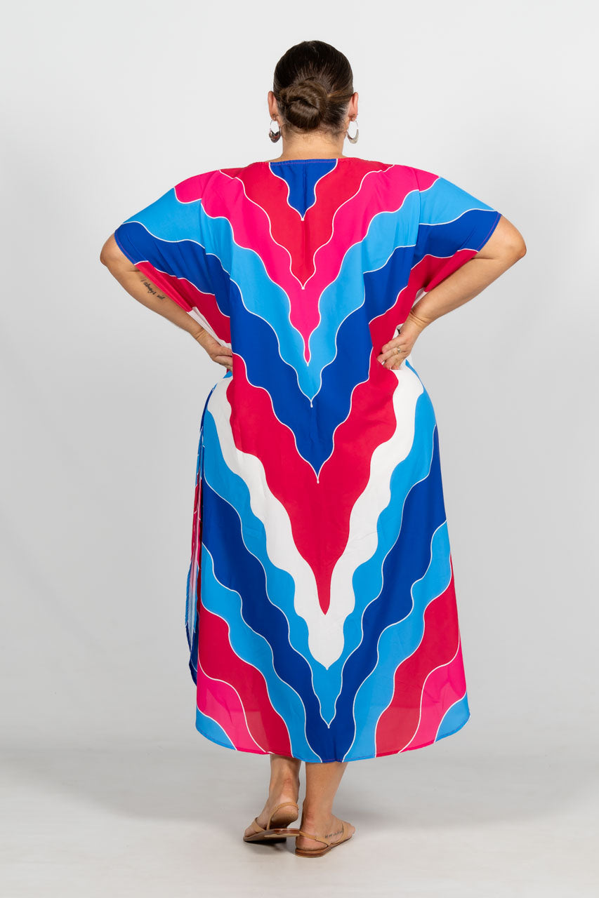 Maya Kaftan Dress - Vibrant
