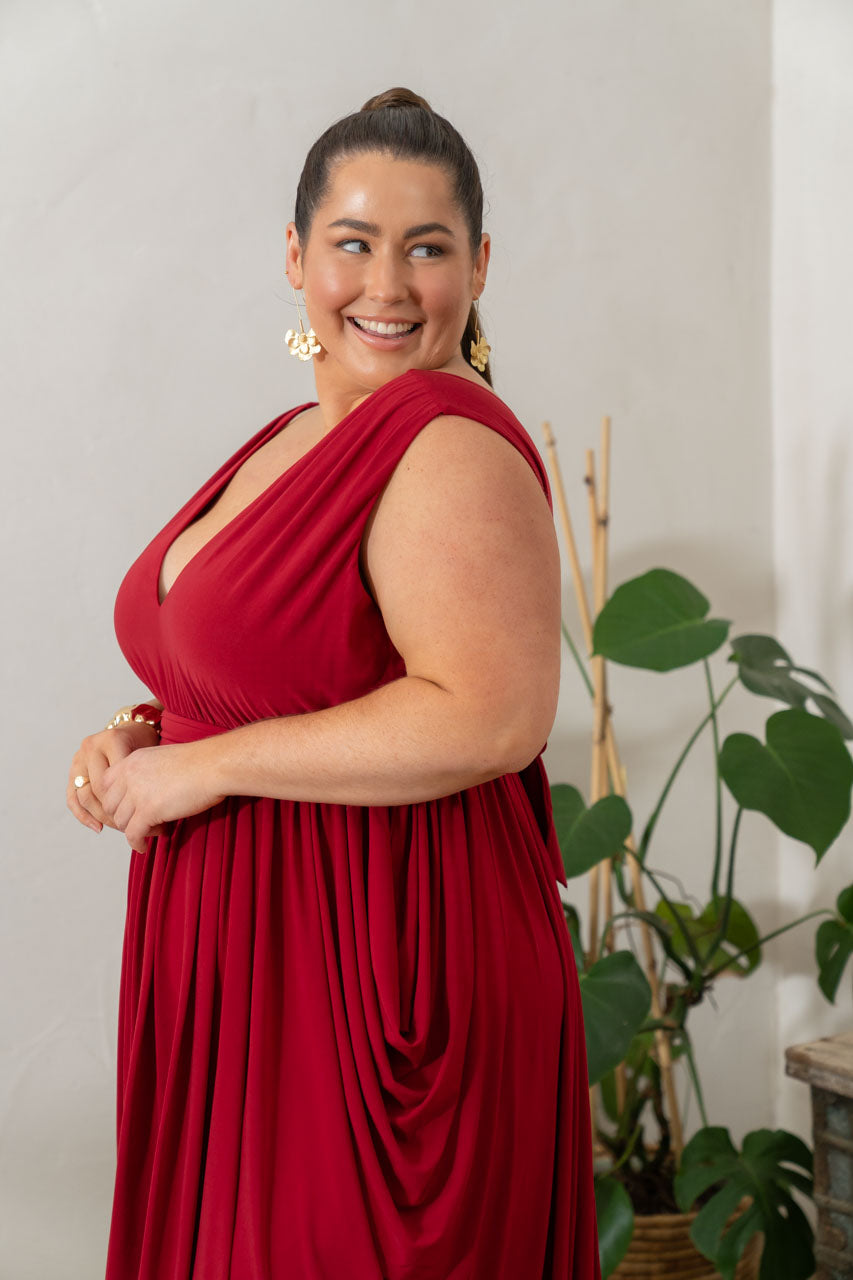 Aphrodite Maxi Dress - Sangria