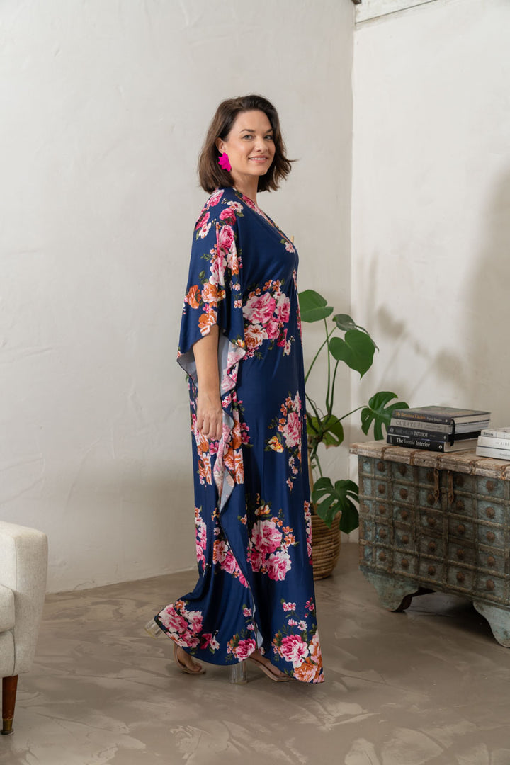 Keira Maxi Dress - Navy Floral