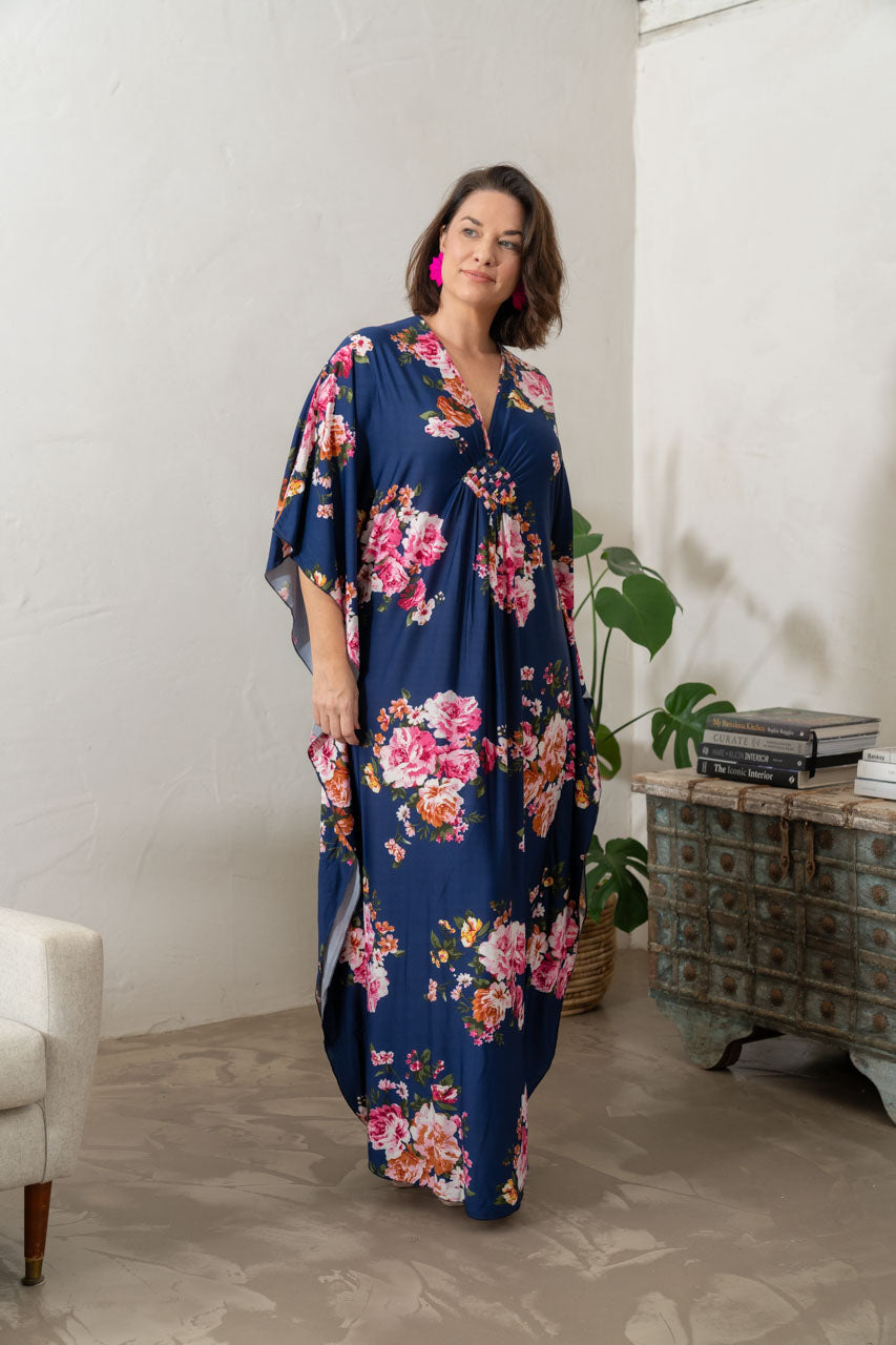 Keira Maxi Dress - Navy Floral