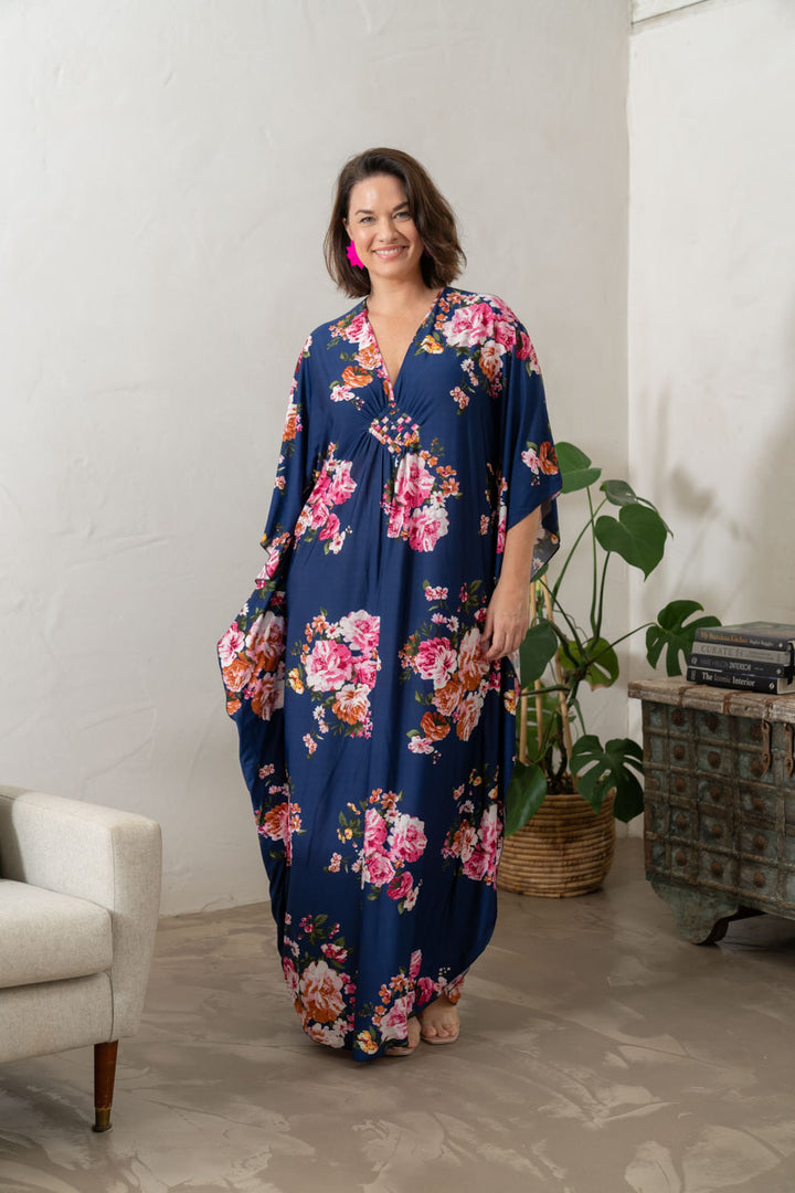 Keira Maxi Dress - Navy Floral