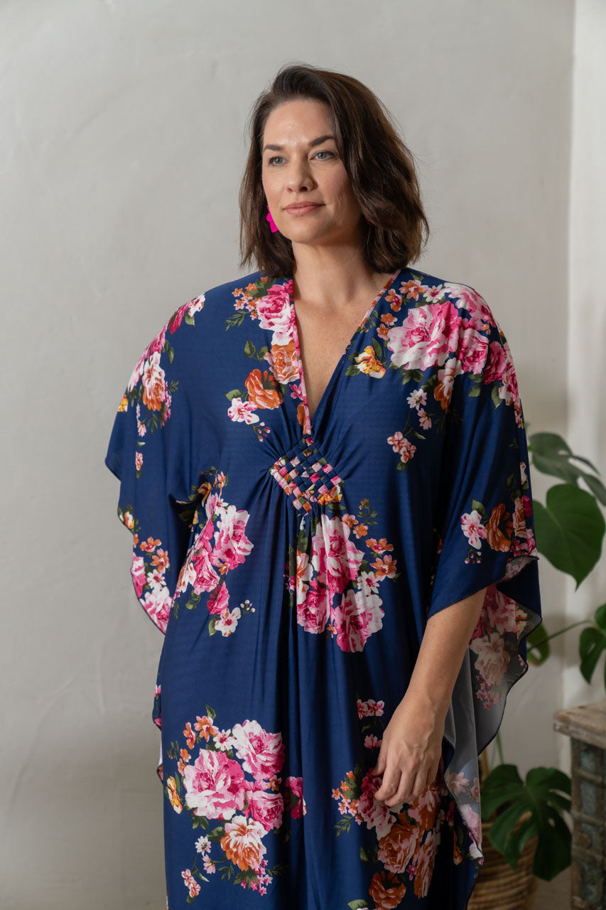 Keira Maxi Dress - Navy Floral