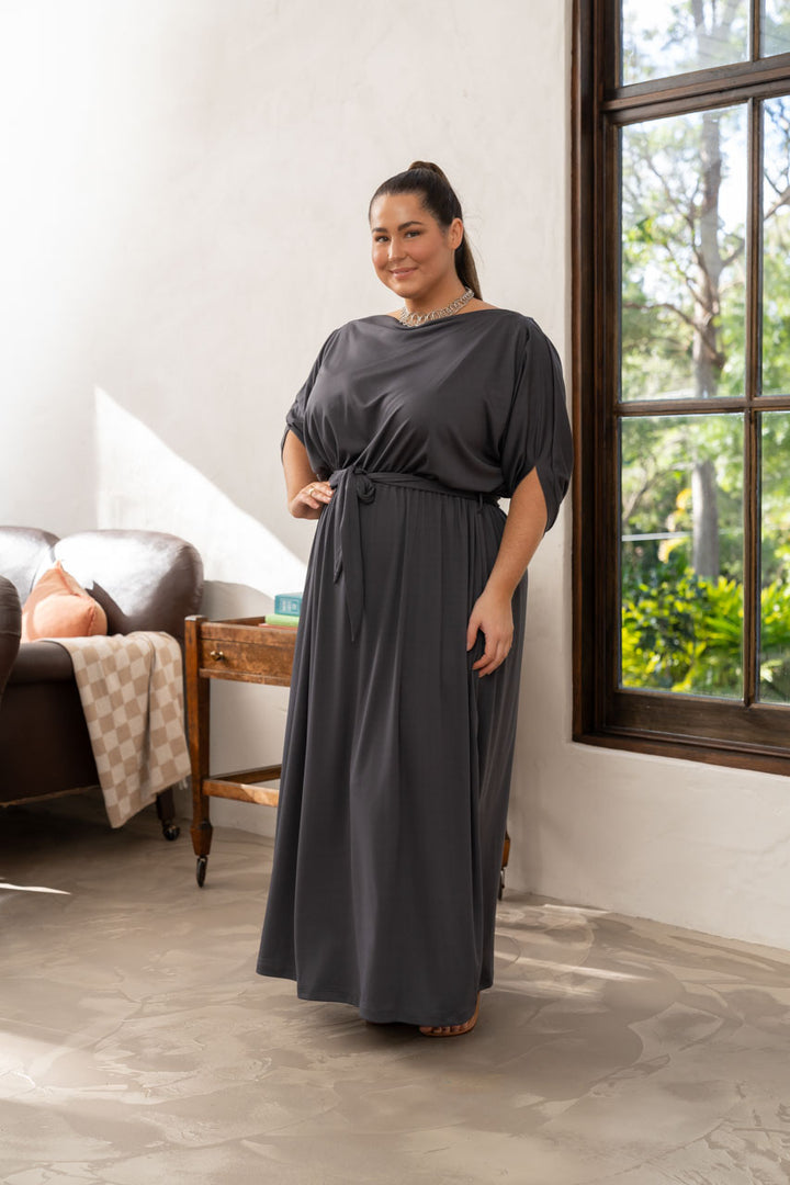 Alexa Maxi Dress - Steel