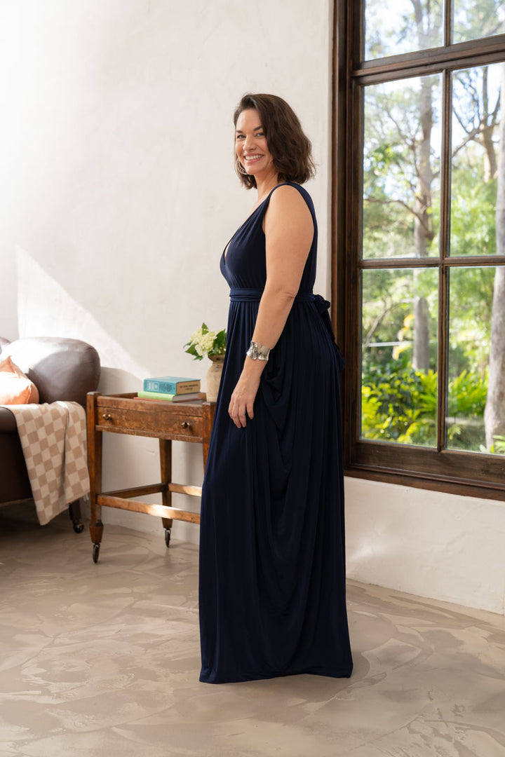 Aphrodite Maxi Dress - Navy