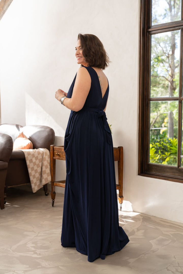 Aphrodite Maxi Dress - Navy