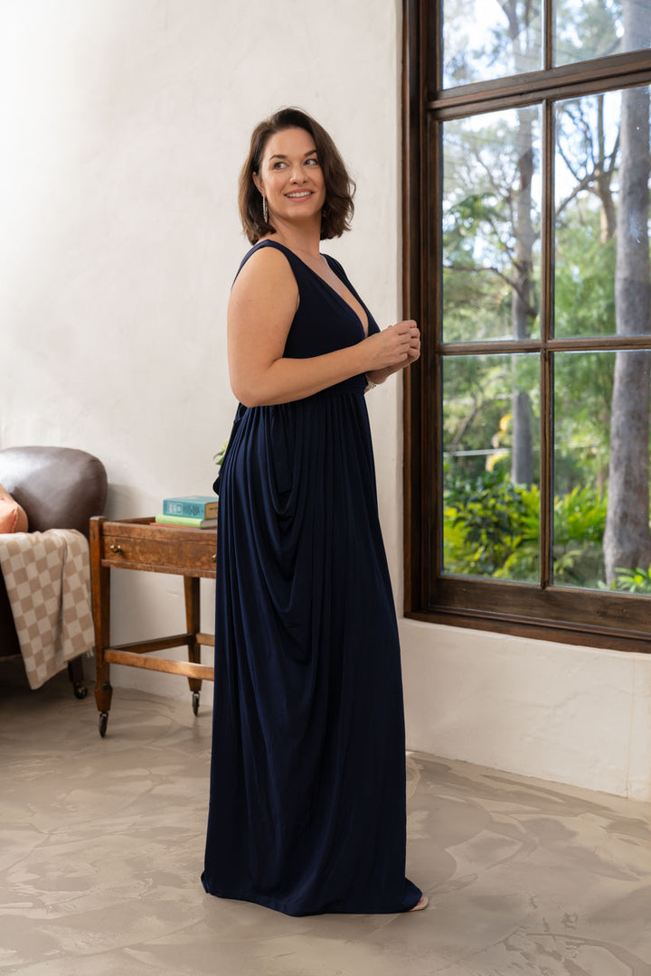 Aphrodite Maxi Dress - Navy