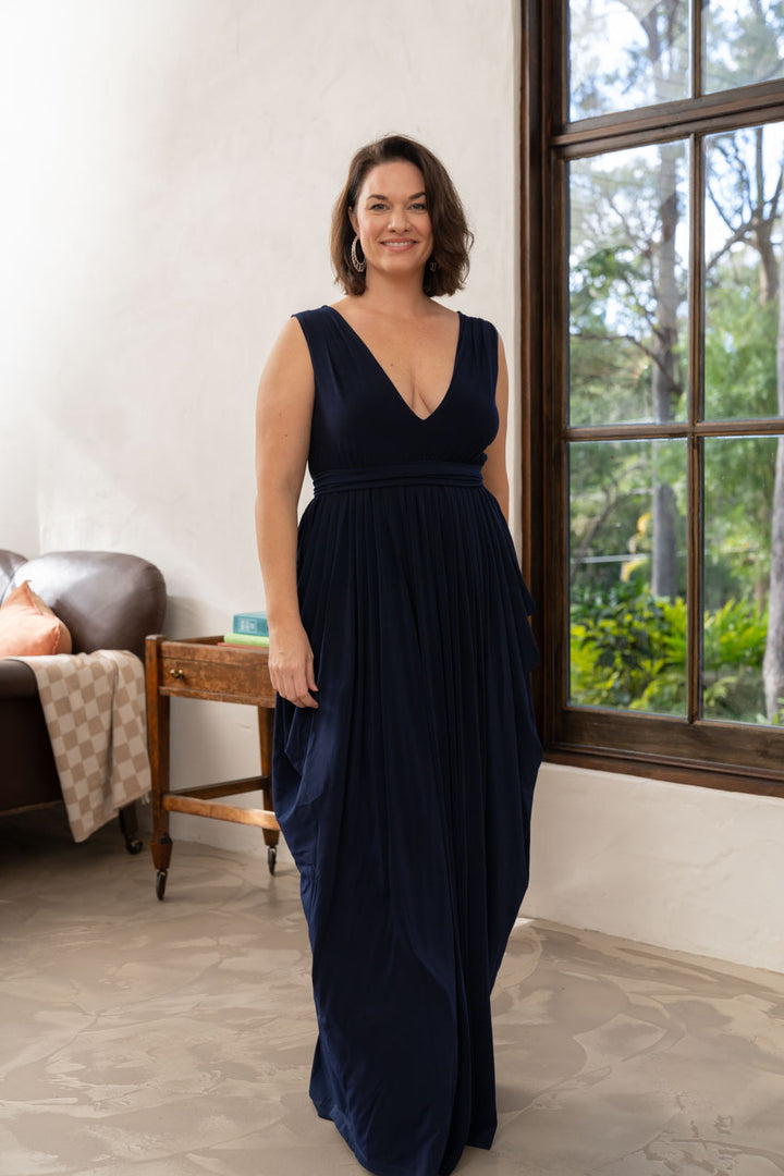 Aphrodite Maxi Dress - Navy