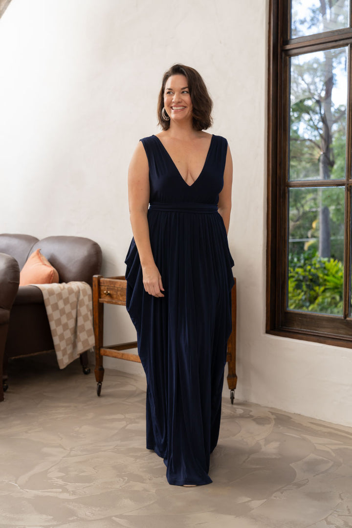 Aphrodite Maxi Dress - Navy