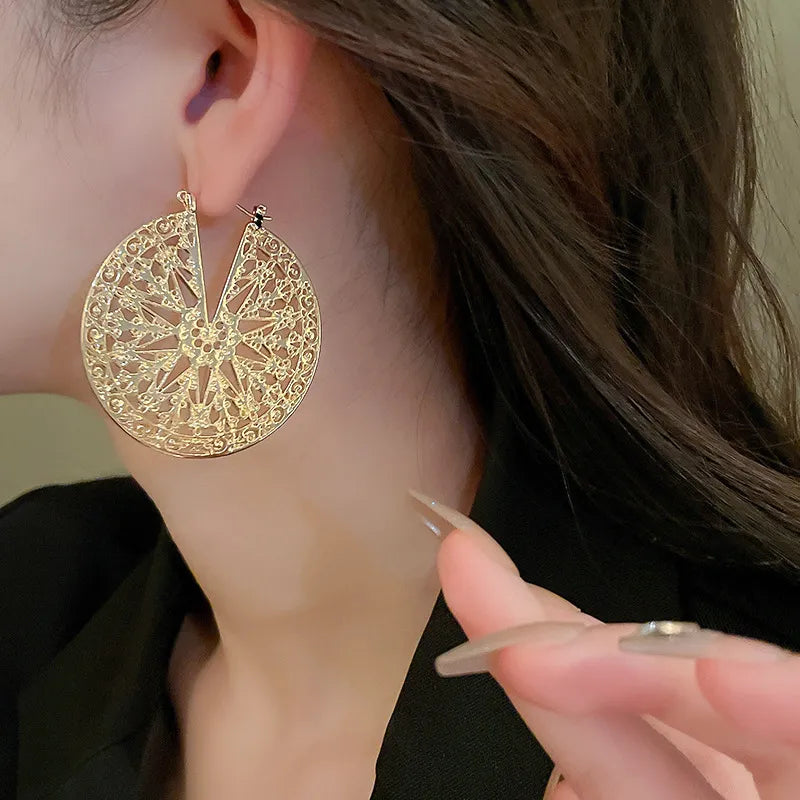 Vintage Style Gold Earrings