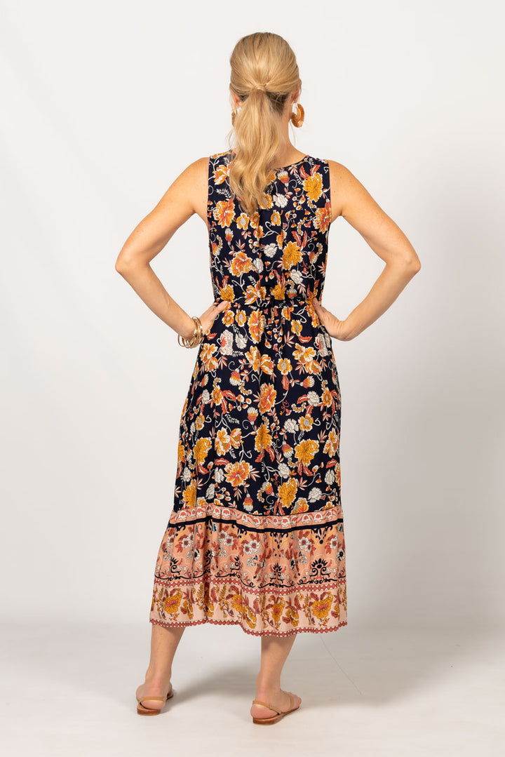 Anouk Midi Dress - Navy Floral