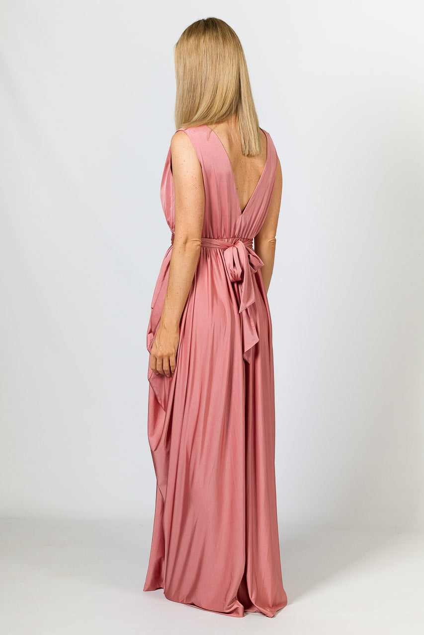 Aphrodite Luxe Maxi Dress - Rose