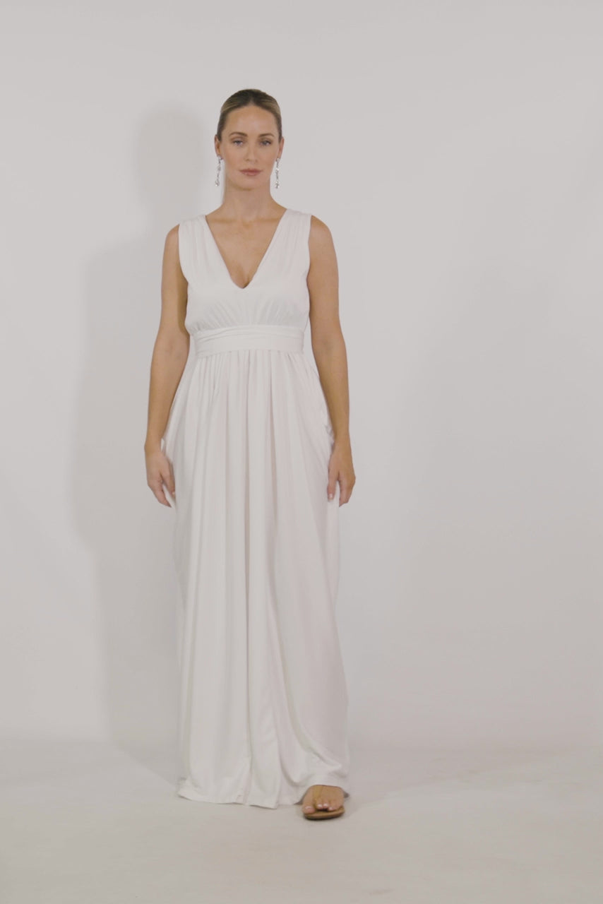 Aphrodite Maxi Dress - White