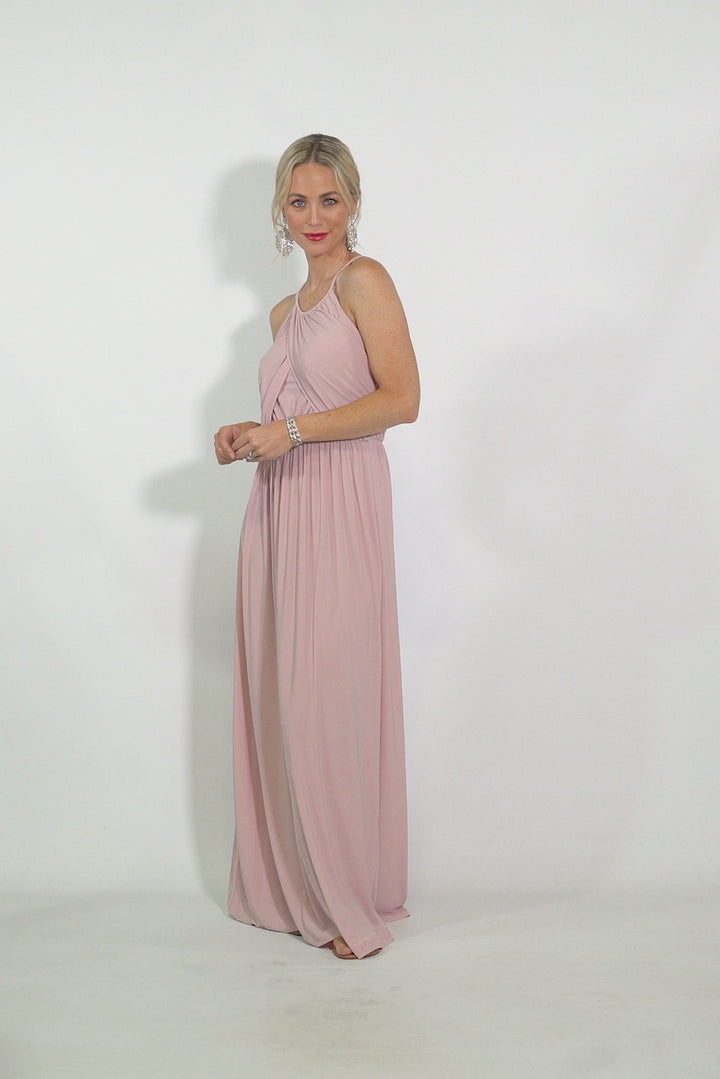 Isabella Maxi Dress - Baby Pink