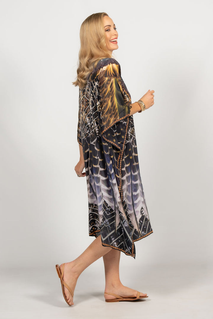 Hazel Embellished Kaftan - Knee Length