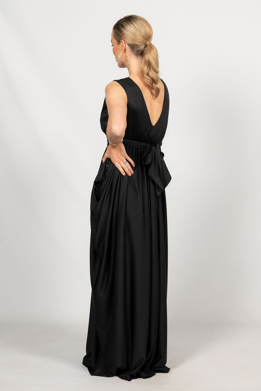 Aphrodite Maxi Dress - Black