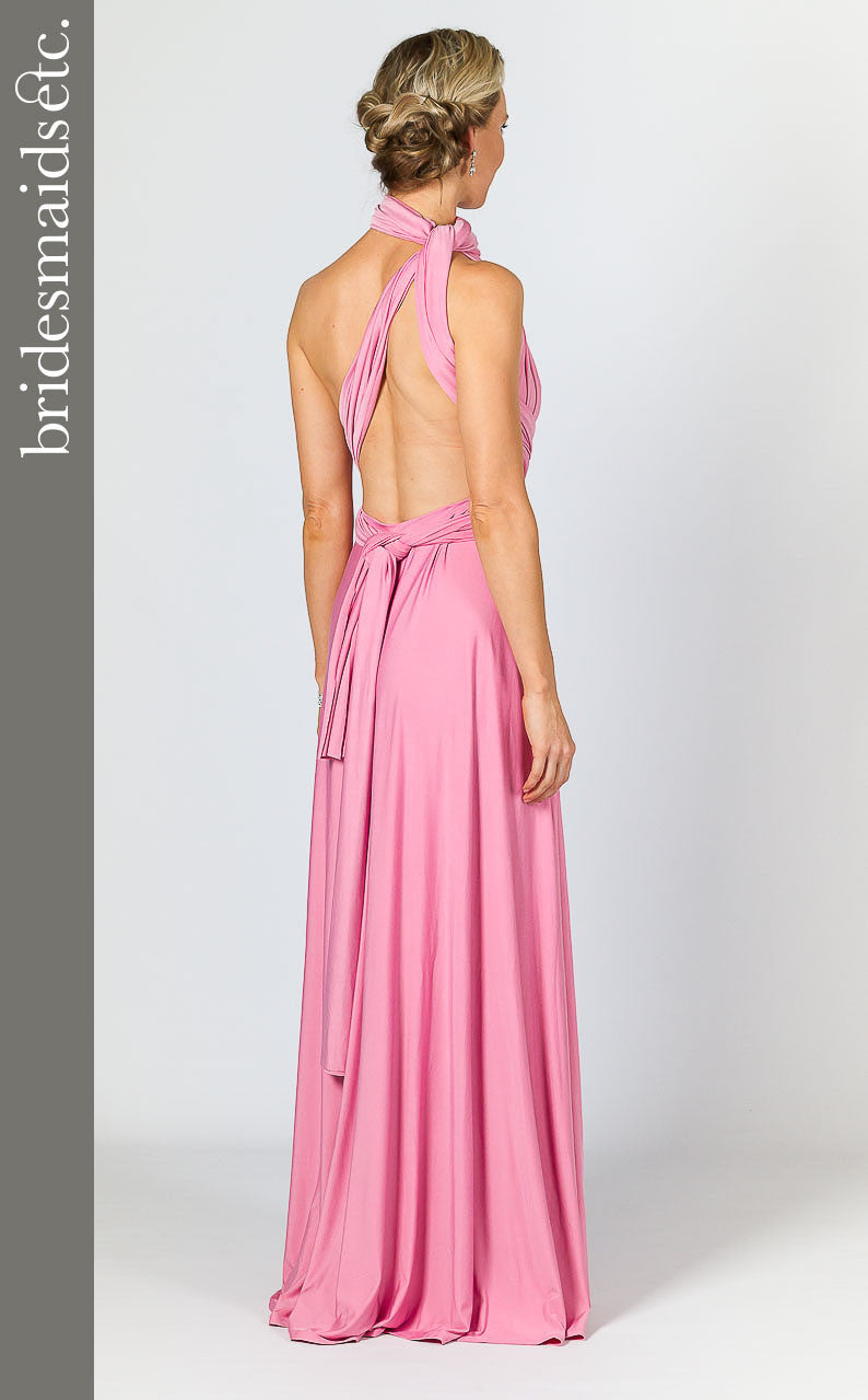 Bridesmaids Etc. Multi Way Wrap Maxi - Pink