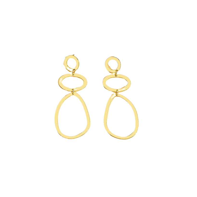 Gold Retro Earrings