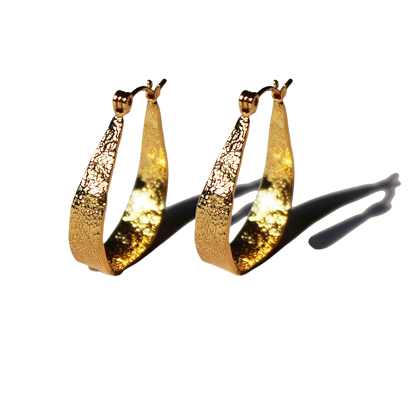 Gold Lava Earrings