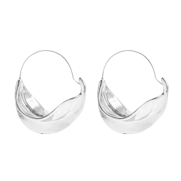 Silver Basket Earrings