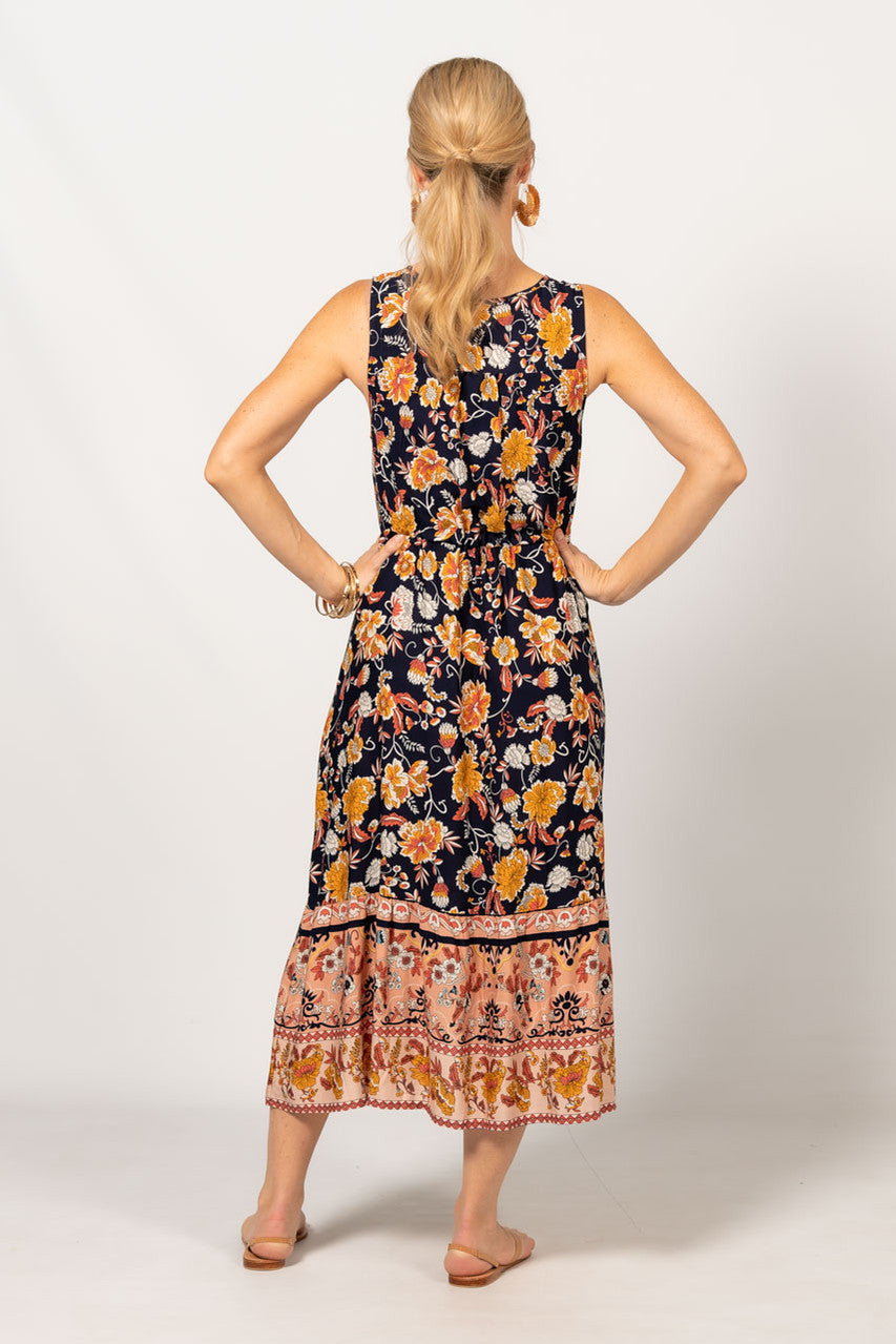 Anouk Maxi Dress - Navy Floral