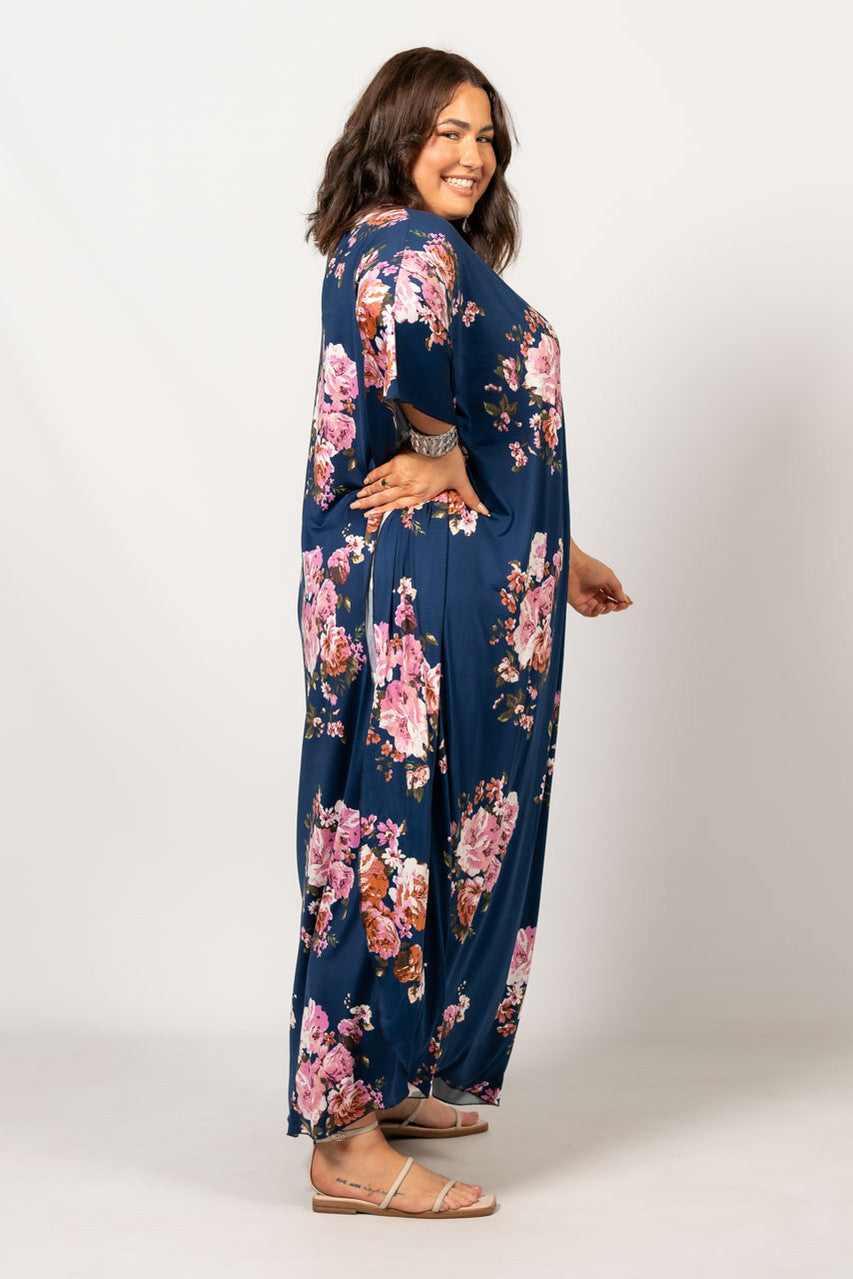 Keira Maxi Dress - Navy Floral