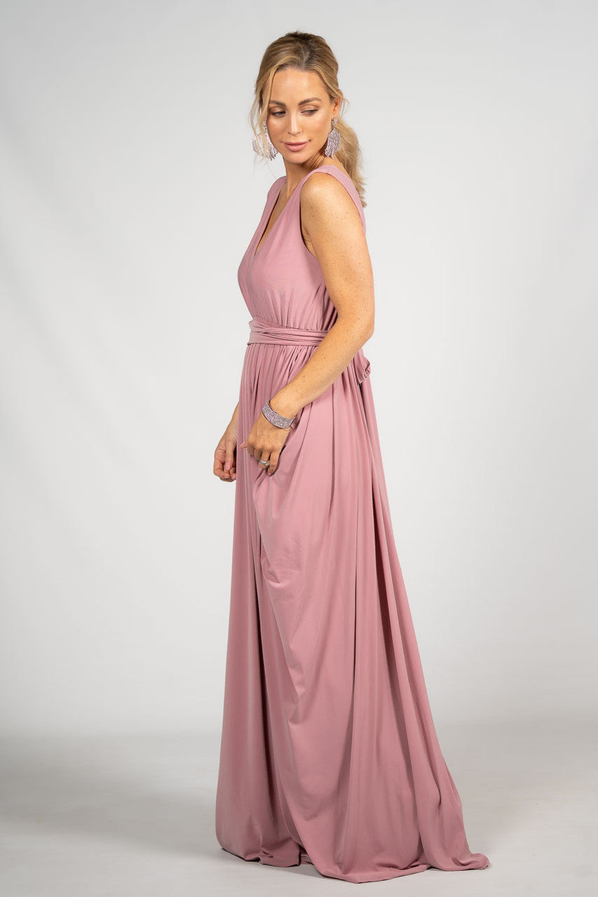 Aphrodite Maxi Dress - Dusty Pink